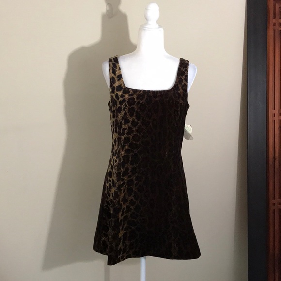 NWT Vintage Jeffery Halper Leopard Dress - Picture 2 of 7